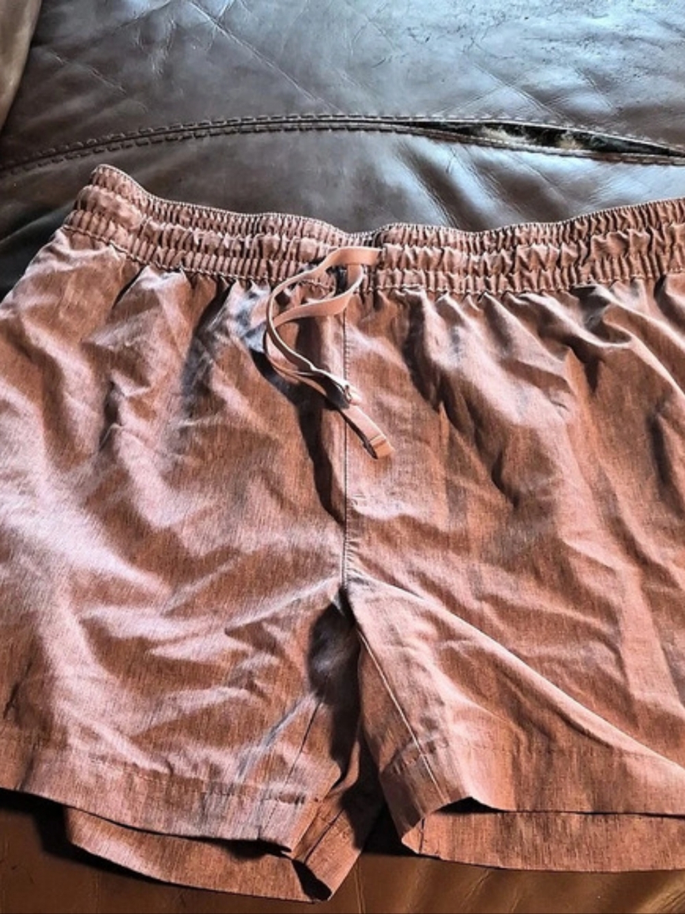George Men's Pull On Shorts Brown Medium